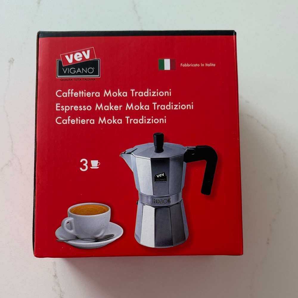 Vev vigano Italian coffee espresso maker new in box